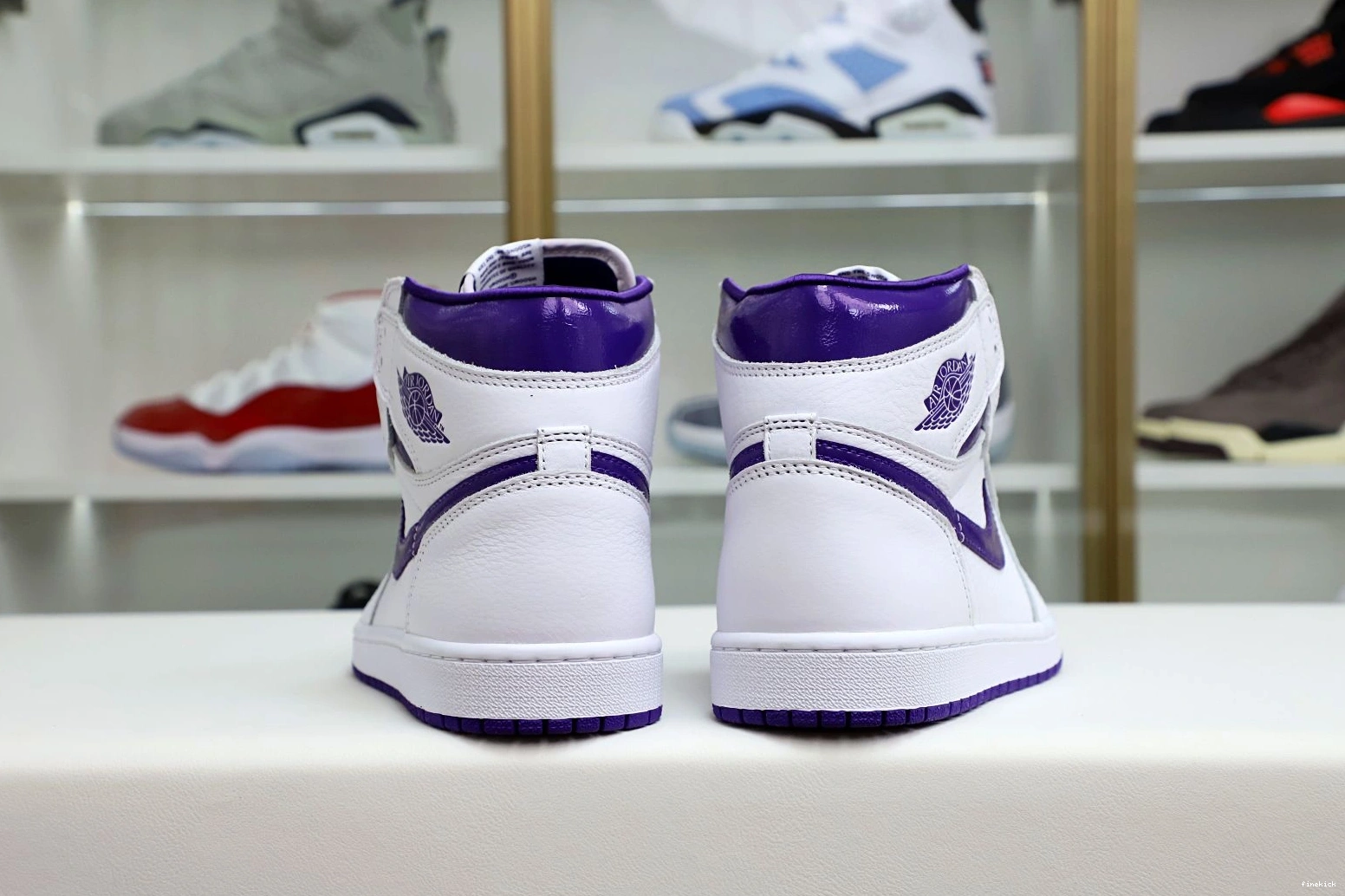 Purple Air Jordan OG Court 1 High 1113